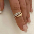Sterling™ Soleil Gold Stone Ring – Dainty Sun-Inspired Jewelry for Women