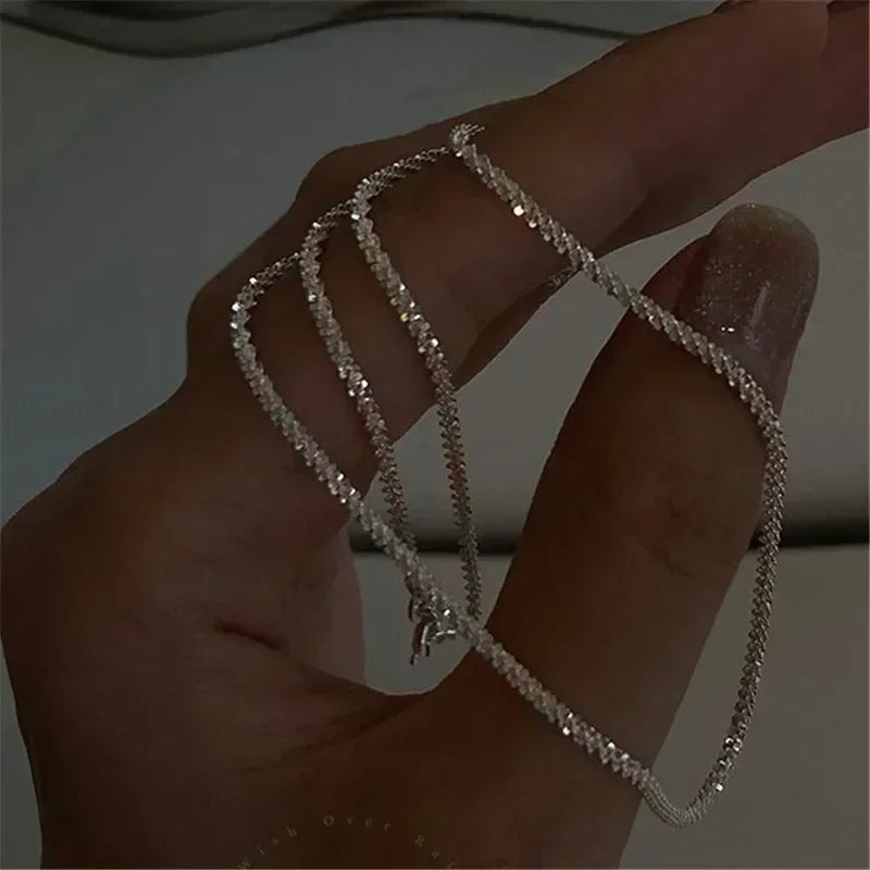 Sterling™ Pearl Glow Choker Necklace – Dainty Clavicle Jewelry for Women